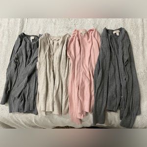 Lot of 8 Loft button cardigans